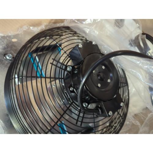 iLIVING 12 Wall Mounted Shutter Exhaust Fan, Automatic Shutter, with Thermostat and Variable Speed controller, 0.6A, 960 CFM, 1400 SQF Coverage Area Silver (ILG8SF12V-ST)