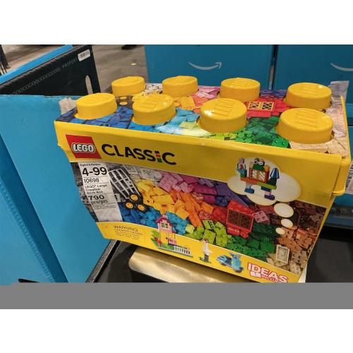 LEGO Classic Large Creative Brick Box 10698 Building Toy Set, Toy Storage Solution for Home or Classrooms, Interactive Building Toy for Kids, Boys, and Girls