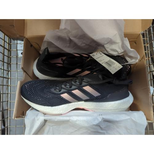 Size 11 color Black white pink adidas Women's Ultraboost 22 Running Shoe