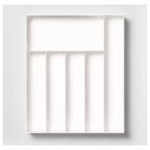 15 Lazy Susan Turn Table - Brightroom & 3 Compartment Plastic Drawer Flatware Organizer - Brightroom & 6 Compartment Organizer White - Brightroom