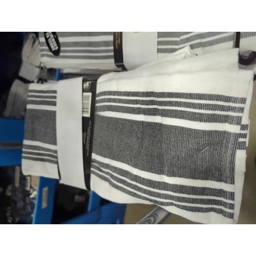 ALL-CLAD STRIPED DUAL KITCHEN TOWEL IN BLACK - SET OF 2 ( 3 pack)