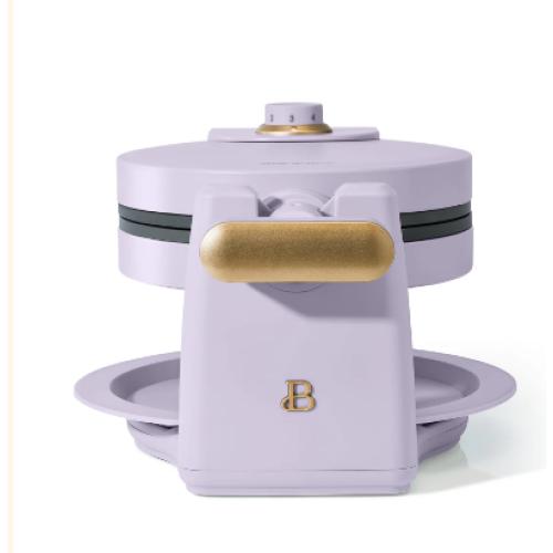 Rotating Belgian Waffle Maker Purple