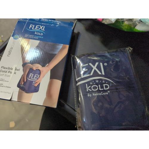 FlexiKold Gel Soft Flexible Ice Packs for Injuries - Reusable Freezer Cold Pack, Cold Compress & Cooling Gel Pad for Face, Shoulder, Hip, Leg, Arm, Ankle & Foot Injury - Medium - 7.5” x 11.5”