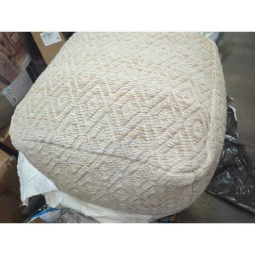 Anji Mountain 22x22x16 Handmade & Handcrafted Ottoman Pouf Comfortable Pouf Ottoman Foot Rest & Home Décor Accent for Living Room, Bedroom, Nursery, Kids Room, Patio