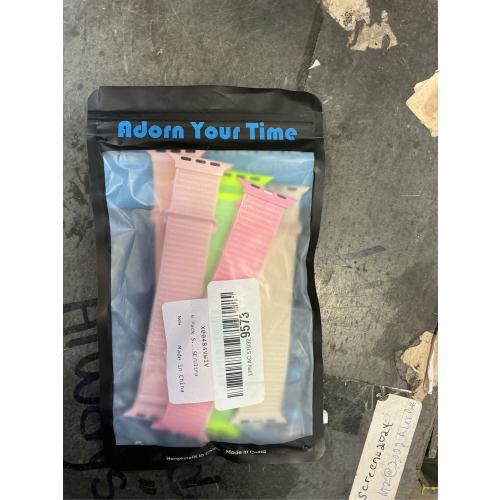 6 Pack Sport Nylon Loop Band Compatible with Apple Watch Band 38mm 40mm 41mm 42mm 44mm 45mm 46mm 49mm for Women Men, Adjustable Breathable Braided Straps for iWatch Series 11/10/9/8/7/6/5/4/3/SE/Ultra