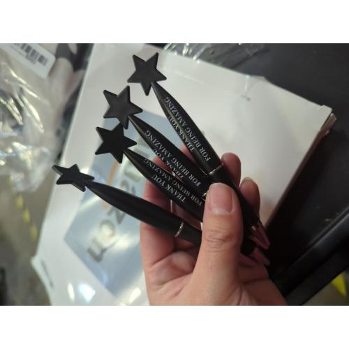 Yeaqee 34 Pcs Vet Tech Appreciation Gifts Bulk Thank You Ballpoint Pens Employee Medical Assistant Appreciation Pens Thank You Gifts for Women Men Custodian Staff Christmas Team(Black)