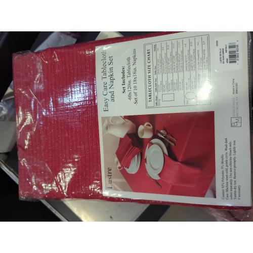 Tablecloth Set With Napkins Red