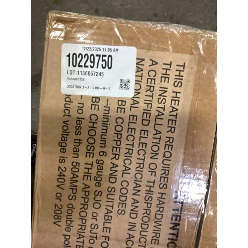 CTSC 10000W Electric Garage Heater, 240v Hardwired Fan-Forced Shop Heater with Digital Thermostat, Remote Control and Timer, ECO Function, Voltage Display Design, Ideal for Workshop, ETL Listed