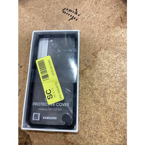 Samsung Clear Protective Cover EF-GG991 - Back cover for cell phone - black - for Galaxy S21 5G