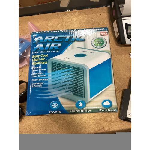 Arctic Air Pure Chill Evaporative Air Cooler By Ontel - Powerful 3-Speed Personal Space Cooler, Quiet, Lightweight And Portable For Bedroom, Office, Living Room & More