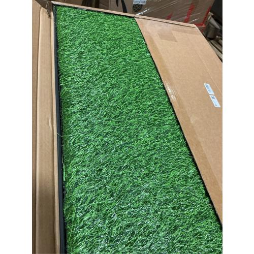 Dog Grass Pad with Tray, 34''X23'' Large Artificial Turf Grass Potty, Reusable Puppy Pee Pads for Dogs, Portable Dog Litter Box for Indoor/Outdoor Potty Training Toilet