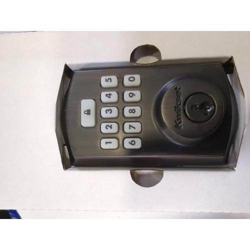 Kwikset 9260TRL-11PS Traditional SmartCode Keypad Electronic Deadbolt SmartKey Venetian Bronze Finish