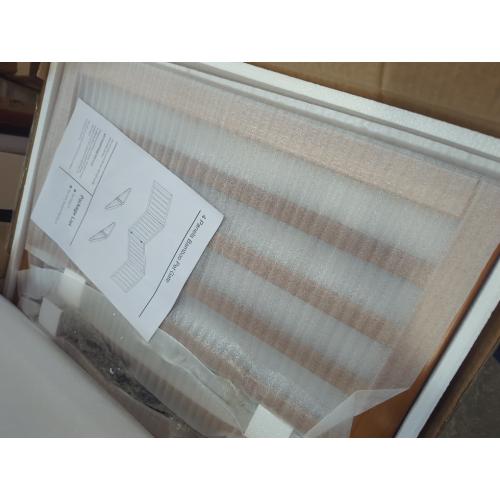 4 panel Freestanding Pet Gate Foldable 4 Panel Dog Gate Walnut Dog Gates for Stair Doorways House Indoor (2 Support Feet Included)