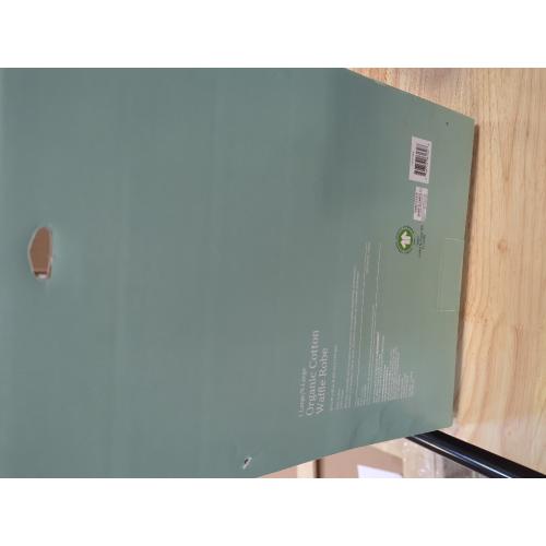 Haven Waffle Large/X-Large Organic Cotton Robe in Lunar Rock