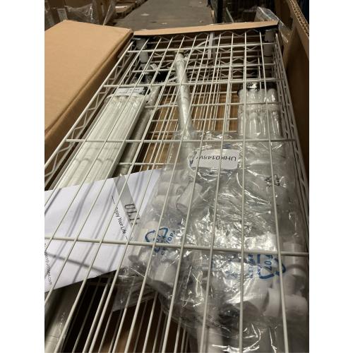 Ulif H4 Portable Closets, 4-Tier Metal Clothes Garment Rack for Bedroom and Cloakroom, Clothing Closet Storage and Organizer Wardrobe, 35.4 W x 14 D x 76.4 H, White