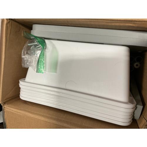 Inspire Grey and White Extra Large Storage Organizer with 20 Plastic Bins