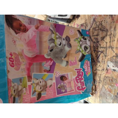 furReal Daisy the Yoga Goat Interactive Toy, 11-inch Realistic Plush, Kids Toys for Ages 4 Up by Just Play