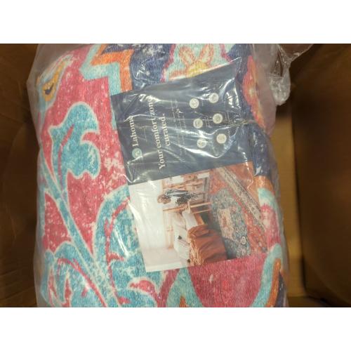 Lahome Area Rugs 9x12 Rugs for Living Room,Large Bedroom Dining Room Rug,Boho Vintage Soft Non-Slip Non-Shedding Low Pile Printed Indoor Carpet for Nursery Kids Home Office(9x12ft,Fuchsia)