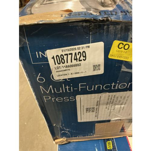 Insignia™ - 6qt Multi-Function Pressure Cooker - Stainless Steel