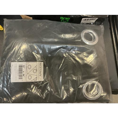 NICETOWN Black Out Curtains for Bedroom 84 inches Long - Light Reducing Thermal Insulated Solid Grommet Curtains/Panels/Drapes for Living Room (Set of 2, W52 x L84)