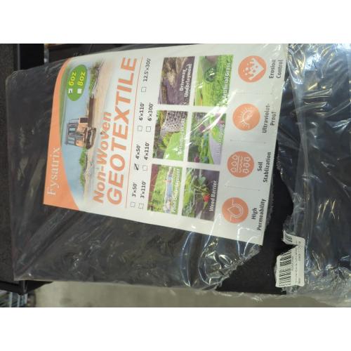 6oz 4FTx50FT Non Woven Geotextile Fabric for French Drains, Landscaping, Underlayment, Weed Control, Construction, Erosion Control
