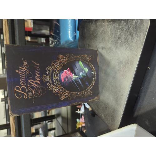 Fake Book Box - Small Safe Box with Key Lock - Hidden Safe in Plain Sight - Diversion Safes - Secret Safes (Beauty Beast) (Large)