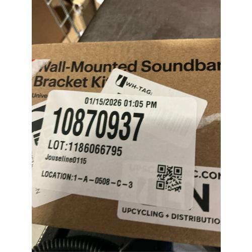 Best Buy Essentials™ - Fixed Soundbar Wall Mount for Most 20 Lb. Soundbars - Black