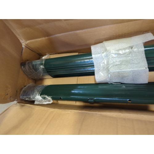 Fence Post 3 FT - 16 Packs, Metal Heavy Duty U Posts, Powder-Coated for Long-Lasting Use, Perfect for Holding Wire &Plastic Mesh, Corner Anchors, Green