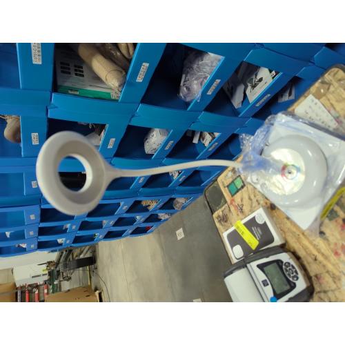 19 in. Glossy White Finish Mia LED Color Changing Desk Lamp