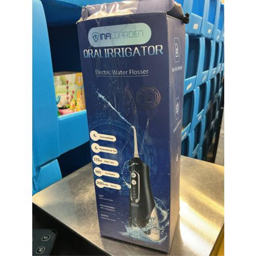 Cordless Water Flosser Teeth Cleaner Dental Oral Irrigator Picks Portable and Rechargeable 310ml Water Tank IPX7 Water Proof for Home and Travel Infiwarden (Black)