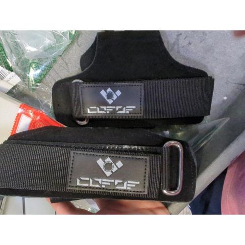 Weight Lifting Wrist Strap, Double-Layer Leather for Deadlift Powerlifting