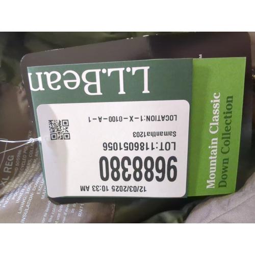 LLBEAN Mountain Classic Down Mens XL Puffer Vest