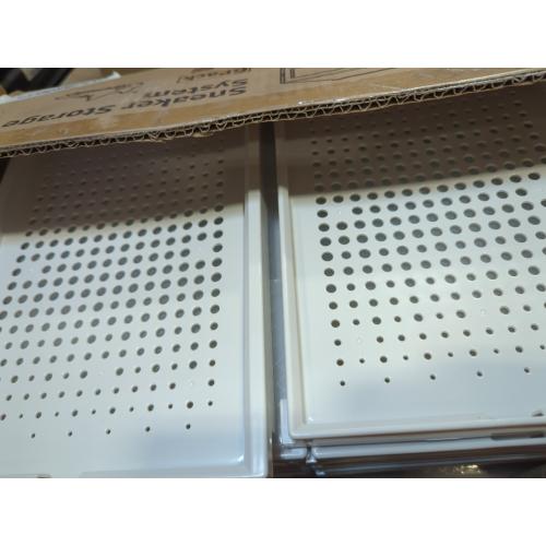 WHITE LARGE 6 pack - 14.6 Inches Long for BIG Shoes & Sneakers, Shoe Storage Organizer, Shoe Storage Boxes, Shoe Box Clear Plastic Stackable, Shoe Containers, Shoe Organizer for Closet