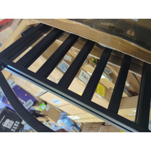 Malier Metal Freestanding Dog Gate, 32'' Height Outdoor Indoor Dog Fences, Extra Wide Foldable Puppy Gate for Stairs (Black, 【2 Panels】 40''W × 32''H)