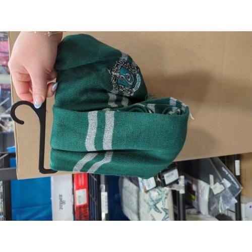 Harry Potter Slytherin Patch Knit Scarf, OSFM, Green