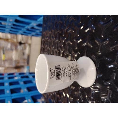 HIC Kitchen Single Egg Cup Set, Fine White Porcelain, Set of 6