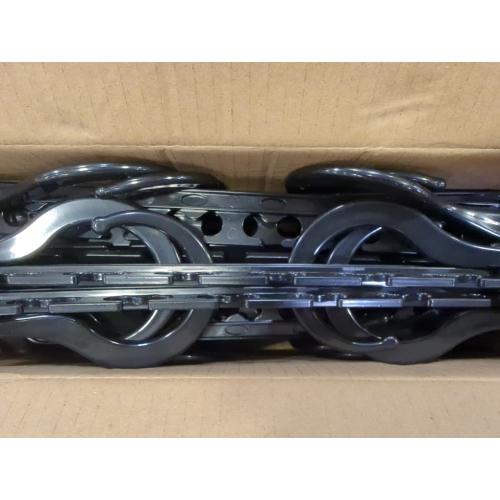 HOUSE DAY Sturdy Plastic Space Saving Hangers 12 Pack, Cascading Hangers Organizer Closet Space Saver 80% and Wrinkle Free Clothes, Multi Collapsible Hanger for Heavy Clothes, Shirts, Pants (Black)