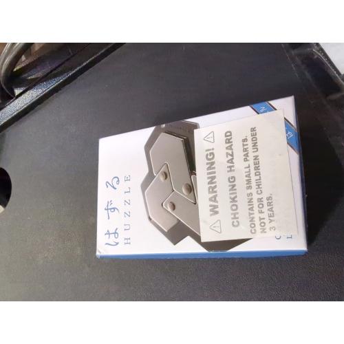 BePuzzled |Hexagon Hanayama Metal Brainteaser Puzzle Mensa Rated Level 4, for Ages 12 and Up