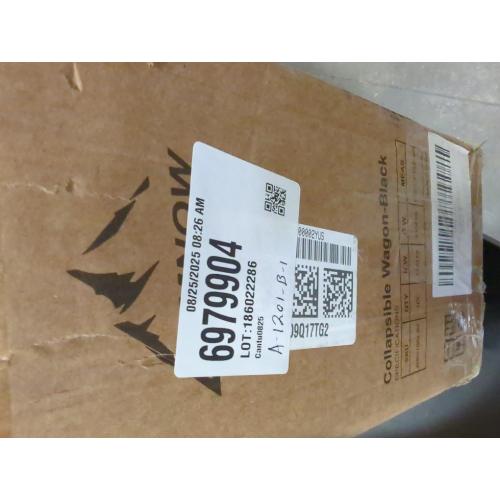 Collapsible Wagon with All Terrain Wheels, Large Grocery Cart On Wheels, 220LBS Utility Folding Wagon for Camping Shopping Beach Sports Fishing, Black