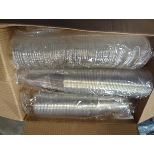 Vplus 120 Pack 24 OZ Clear Plastic Cups, Individually Wrapped PP Plastic Cups Disposable 24 OZ Drinking Glasses for Hotel Party Thanksgiving Christmas