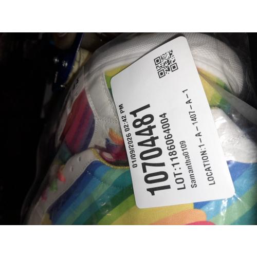 Womens Platform Sneakers Rainbow Stripe | Colorful Casual Fashion Shoes Lightweight Low Top for Everyday Walking 39