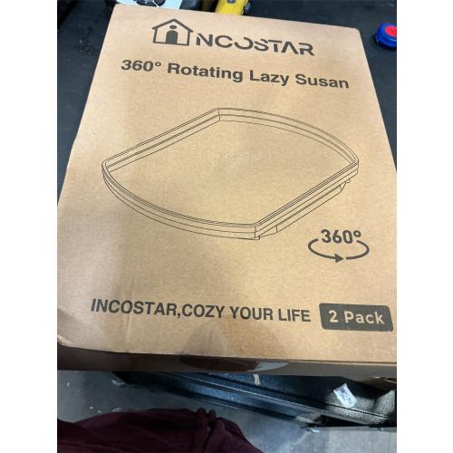 360° Rotating Lazy Susan Turntable Organizer - Multifunctional 11.8 x 8.7 Rectangular Organizer for Refrigerator, Cabinet, Pantry, and Kitchen Countertop