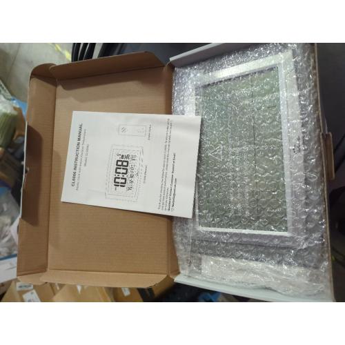 WallarGe Atomic Clock with Outdoor and Indoor Temperature - 12.5 Inch Self-Setting Digital Clock Large Display, Battery Operated Wall Clocks or Desk Clocks for Bedroom, Livingroom, Office