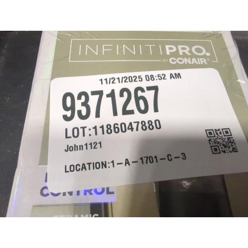 INFINITIPRO BY CONAIR Tourmaline Ceramic Flat Iron, 1 1/4-inch Digital Hair Straightener