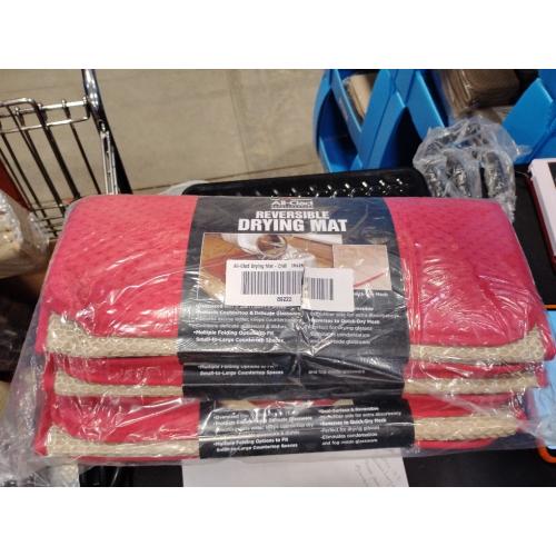 All-Clad Textiles Reversible Fast-Drying Mat, 16-Inch by 28-Inch, Chili ( 3pack)