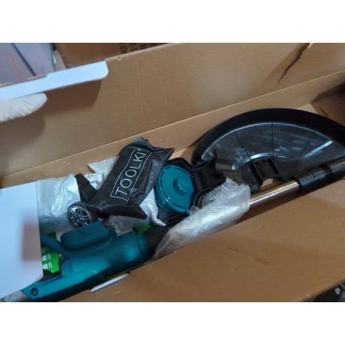 Electric Weed Wacker Cordless, 21V Electric Weed Cordless Eater Battery Powered with 2Pcs 4.0Ah Batteries, 3 in 1 Stringless Grass Trimmer/Edger/Brush Cutter for Lawn Yard Garden