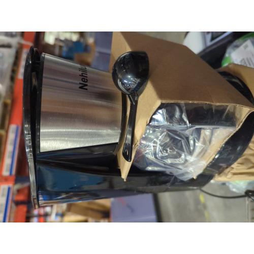 4-5 Cups Drip Coffee Maker, Coffee Pot Machine Permanent Coffee Filter, Mini,20Oz Electric Coffee Maker,650W Black and Stainless Steel