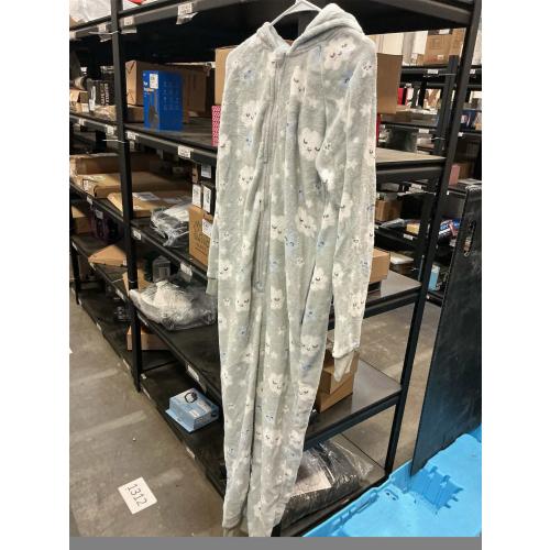 L The Big Softy Adult Onesies for Women, Fleece Onesie PJs for Women, Teens, Funny Adult Onesie Pajamas, Cute One Piece Pajamas