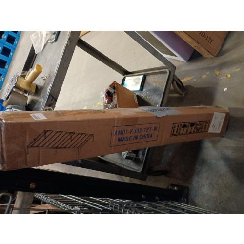 White 12 Inch Twin Bed Frames with Gaskets, Metal Twin Size Bed Frame No Box Spring Need, Heavy Duty Steel Platform Support, Round Corner Desgin, Reserved Holes, Storage Space, Noiseless