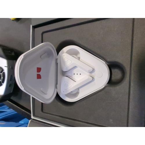 WHITE Monster DNA Go Wireless Earbuds, Bluetooth with aptX Audio, IPX5, Water Resistant, 15-Min Charge, Long Battery with Charging Case